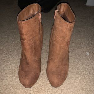 Brown booties